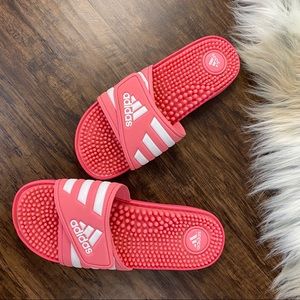 Pink Adidas Slides Size 7